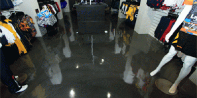 PanDOMO Decorative Topping the Perfect Fit for Apparel Kings, Kooga Australia PanDOMO Concrete Floor Retail Store Gold Coast