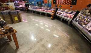 Supermarket on the Gold Coast with Transitions Polished Concrete floors.