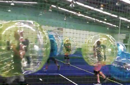 Transitions Christmas Party 2014 Bubble Soccer